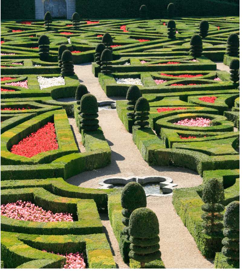 Castle gardens Finding France