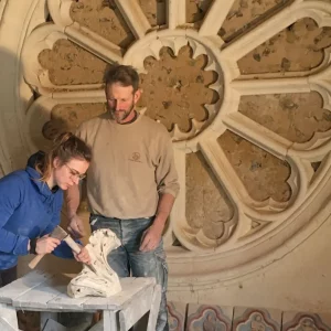 sculptor master in notre dame - finding france 6